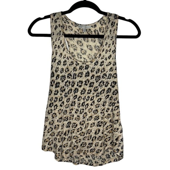 Joie Tops - JOIE Colman Leopard Print Linen Racerback Tank | Size: Small